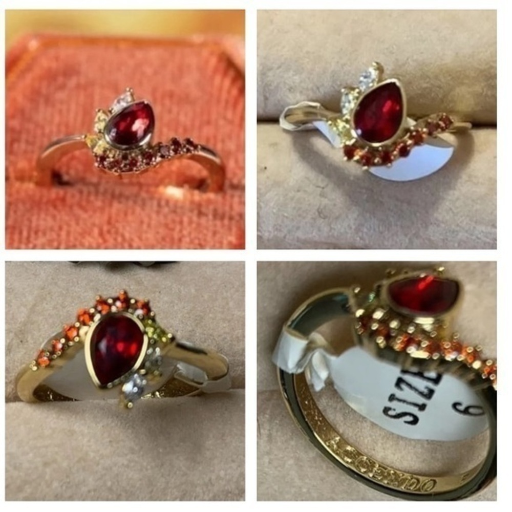 New 18k Gold plated ring from the campfire collection Fragrant Jewels Engraved